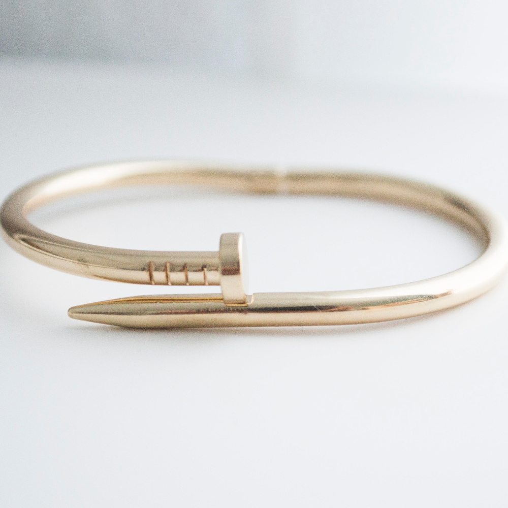 Gold Nail Bracelet